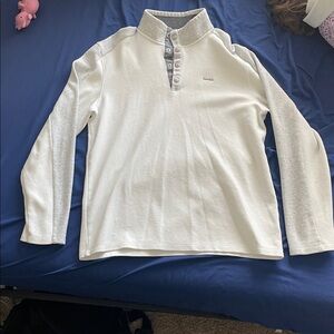Calvin Klein Textured White Knit